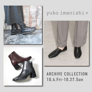 yuko imanishi+ フロントゴムスクエアトゥシューズ AZU|銀座