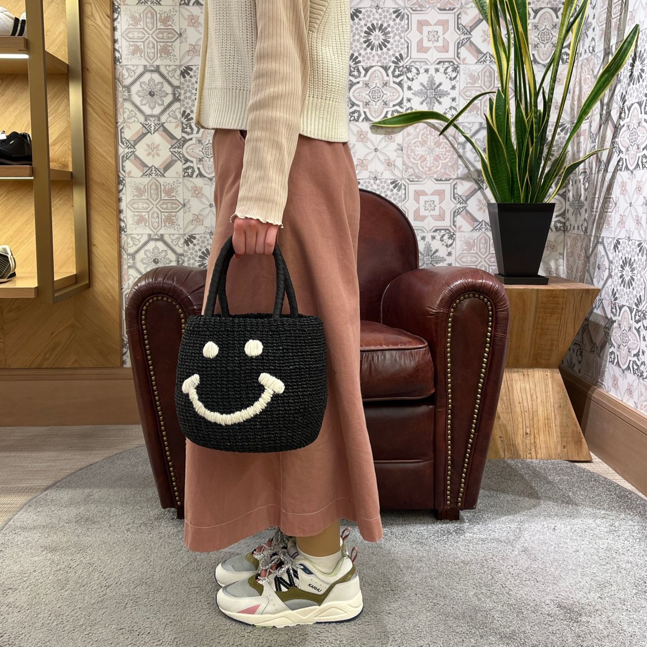 a-jolie】ニコちゃんかごバッグ(小)が | WASH ルミネ横浜店