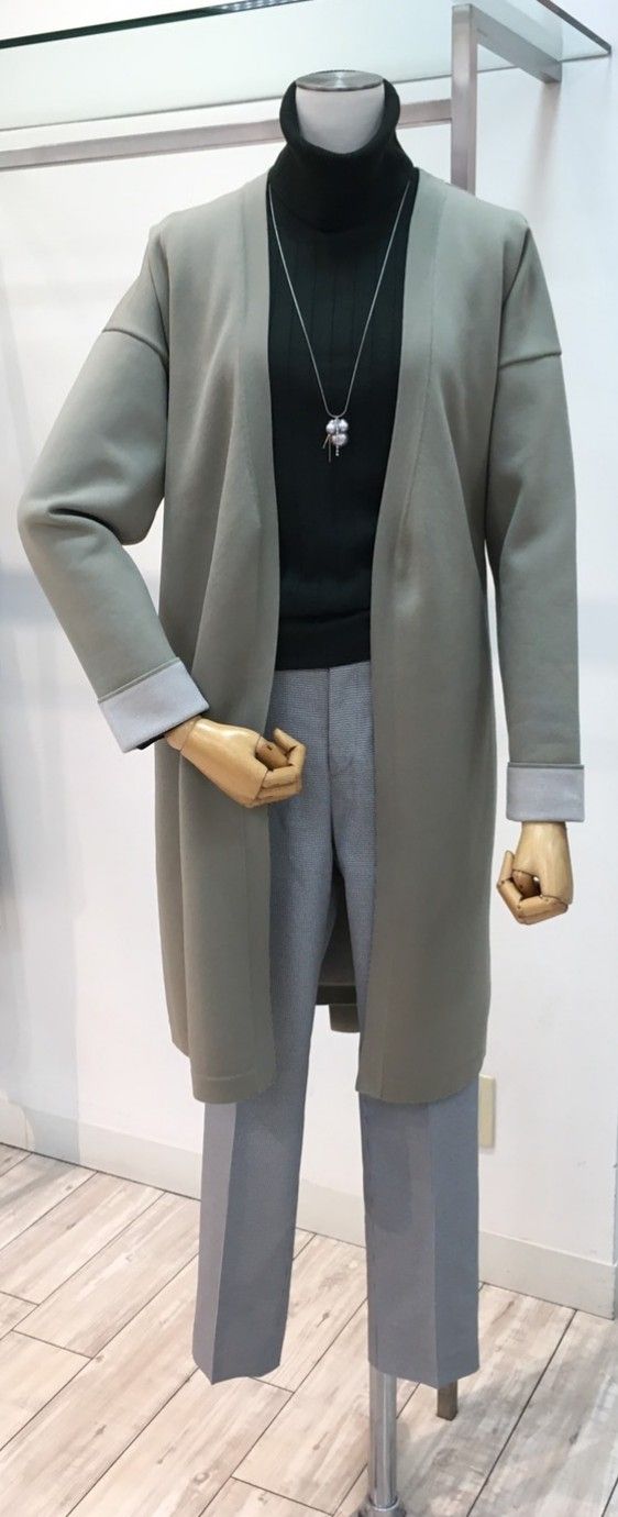 雨の日にもオンオフ活躍 ダブルフェイスニットこなれアウター イオン大塔店 Women ニューヨーカー公式ショップブログ