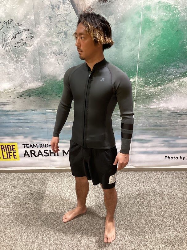 RASH ショートジョンウェットスーツ ブラック　L/XL wss301a5-top.jpg