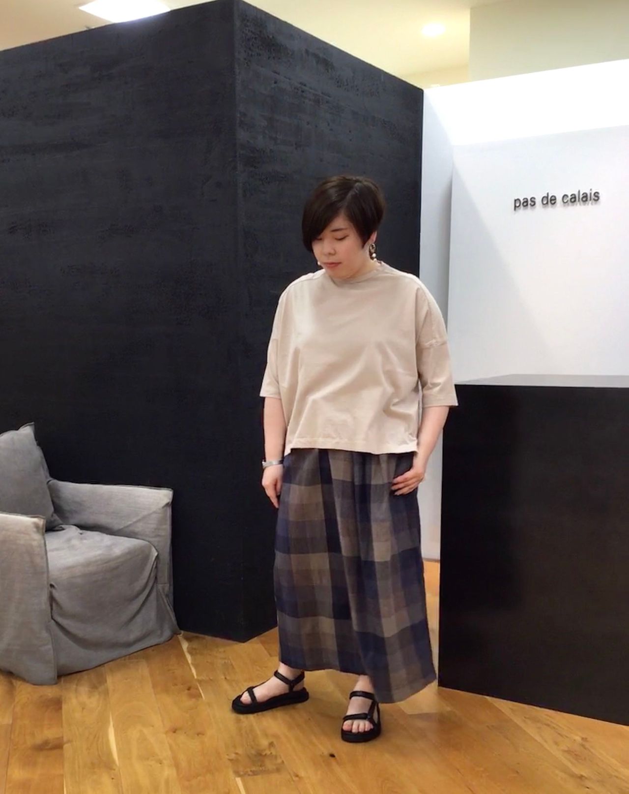 希少✨ pas de calais パドカレ コットンリネン ジャケット ロング あす楽対応】 コットンリネン高密度 ジャケット | pas de calais