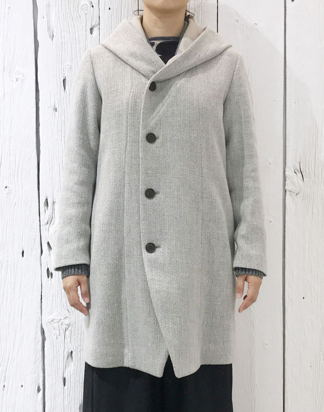 期間限定！10％OFF】ウール二重織バスケット コート | pas de calais