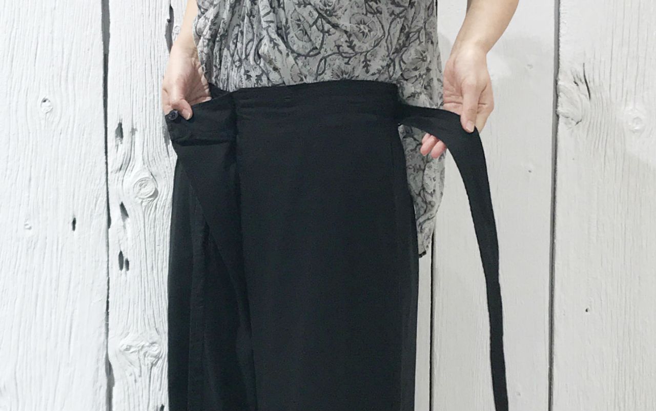 インドガーゼチェックブロックプリント ブラウス | pas de calais