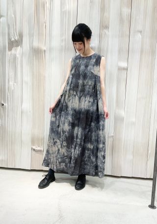 パドカレ★ワンピース★ coordinate ヘンプキャンバスムラ段染めワンピース | 大丸札幌店