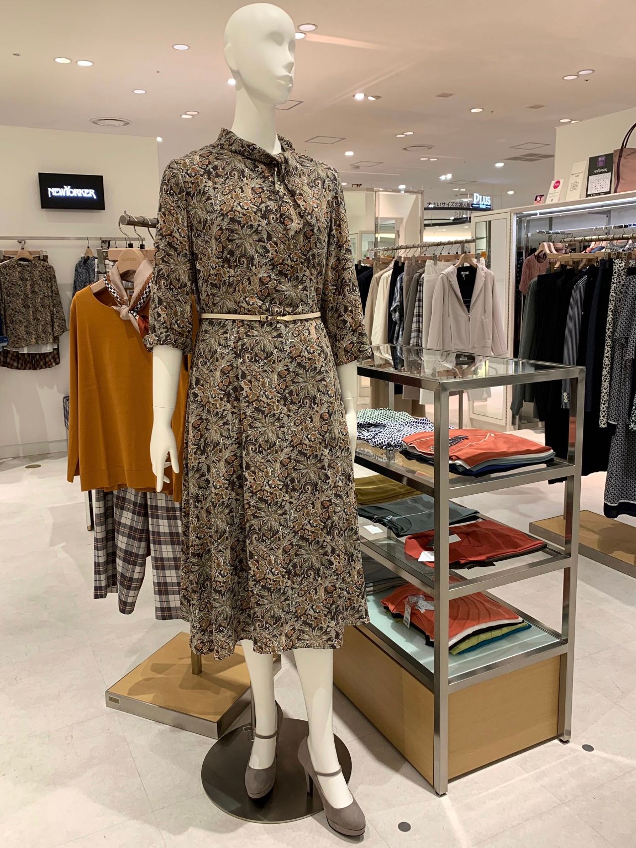 ｎｙオリジナル配色ワンピース 阪急うめだ本店エルサイズ店 Women ニューヨーカー公式ショップブログ