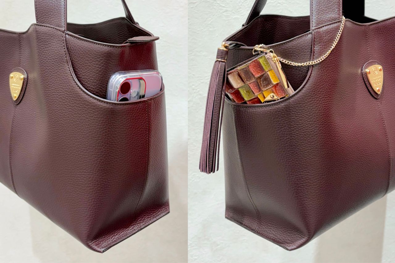 【美品】ATAOアタオ　2wayショルダーハンドバックA4収納トート　ブラウン 突然の雨も安心！撥水×多収納A4バッグ4選 | ATAO(アタオ) | ATAO 新宿