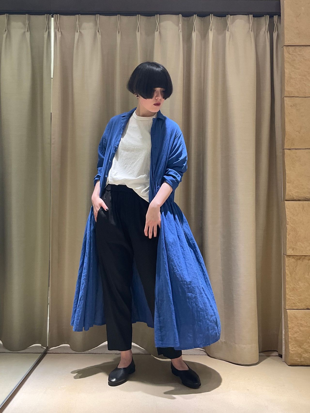 パドカレ Pas de Calais インドオーガニックコットン ワンピース オーガニックコットンシャンブレー | 梅田阪神店 | pas de calais