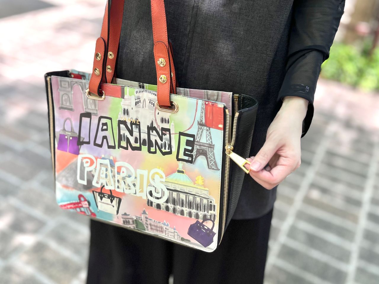 IANNE イアンヌ 2way エクラン ハンドバッグ ミニトートバッグ ロゴ 遊び心を忘れない♥IANNEの個性派アイテム | IANNE(イアンヌ