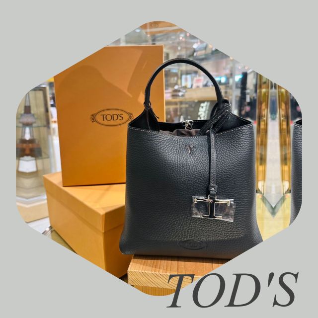 トッズ TOD'S ハンド・トートバッグ Tタイムレス メタル