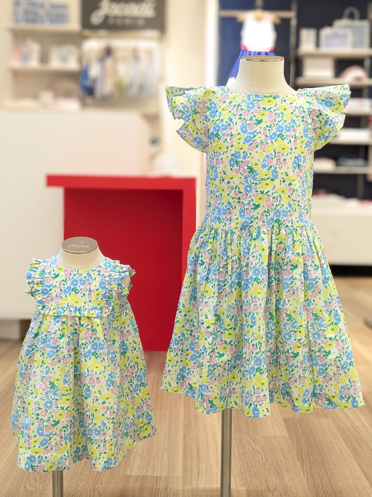 jacadi paris ジャカディ 水玉模様ノースリーブワンピース 18ヶ月用