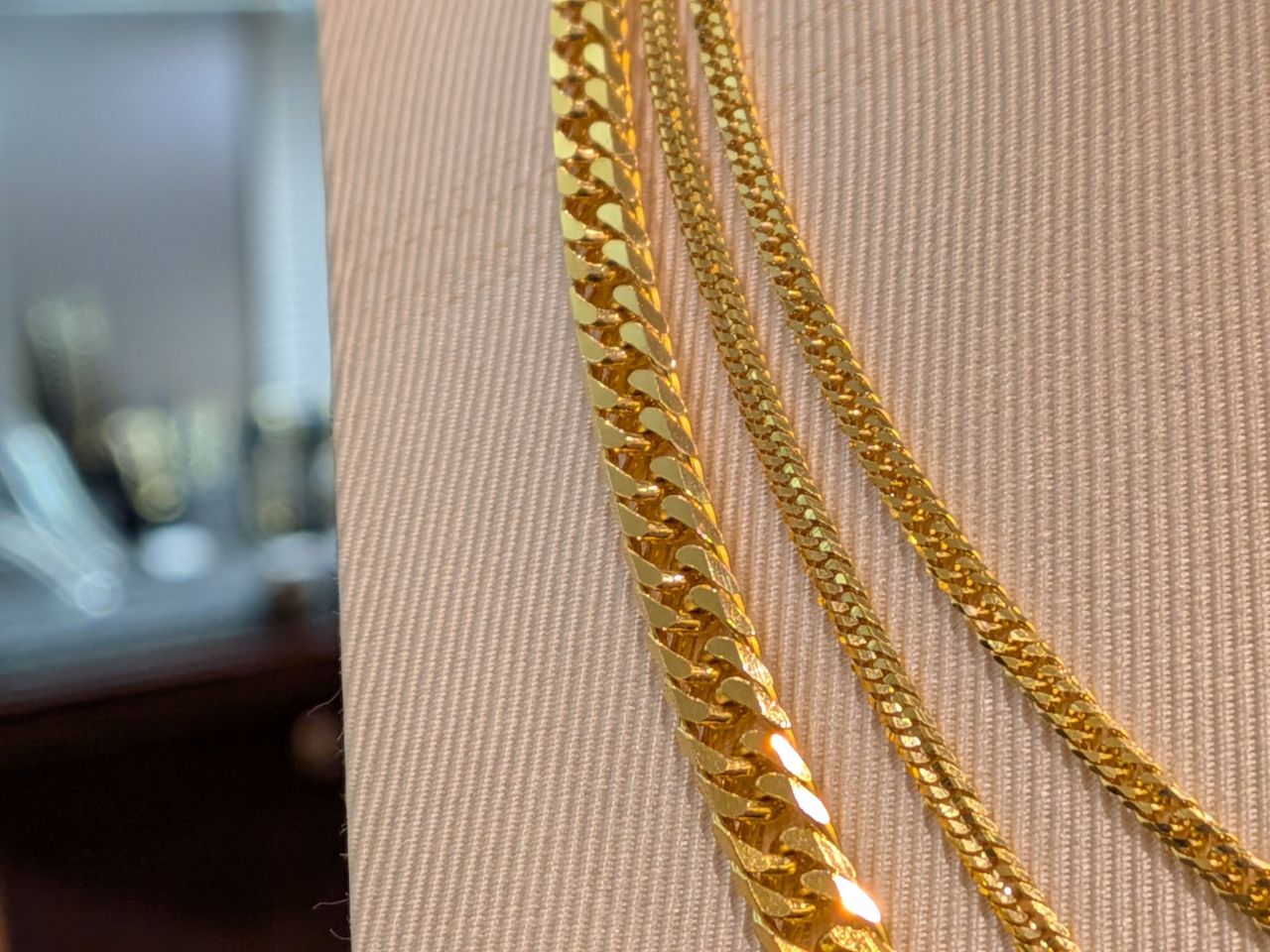純金6面Wのキヘイネックレス入荷しました！ | 岡山拠点のトミヤ