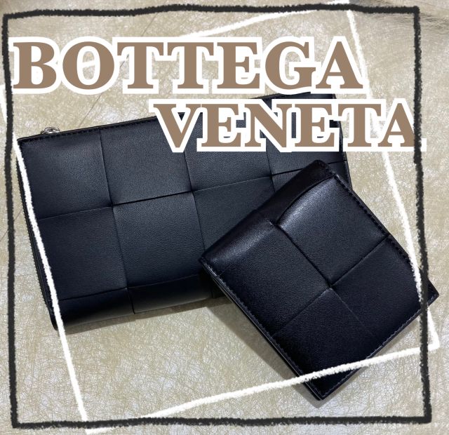 ボッテガヴェネタ BOTTEGA VENETA イントレカーフ カセット 折り財布
