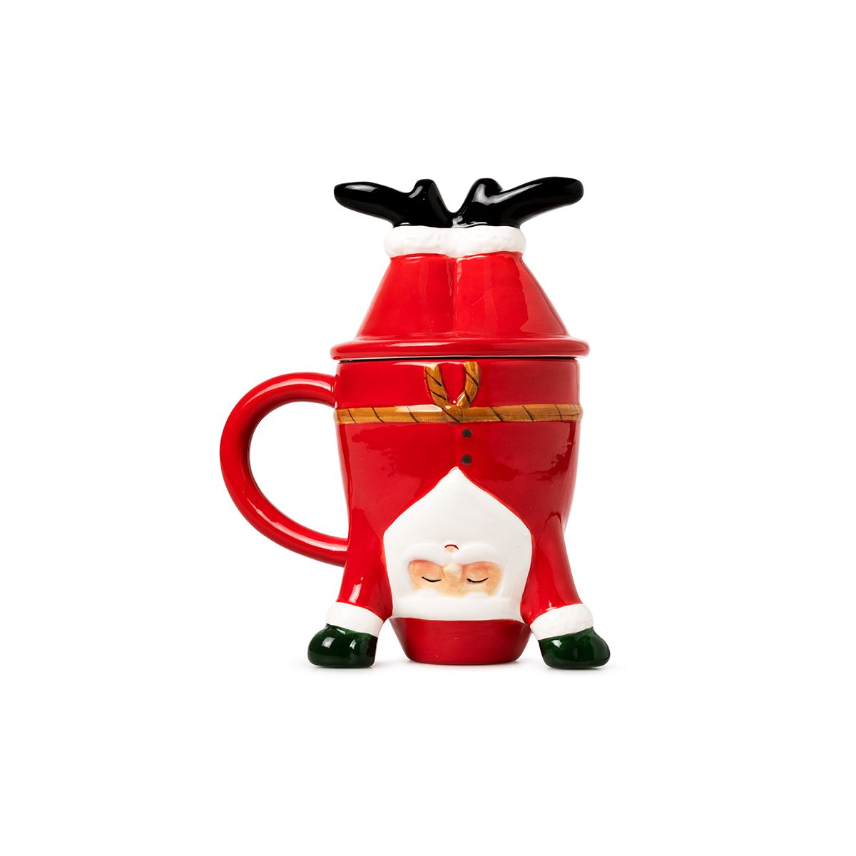 逆立ちサンタマグ（蓋付き） | フライング タイガー コペンハーゲン