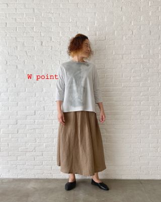 オンライン限定】朝霧のなかプリント Aラインプルオーバー | pas