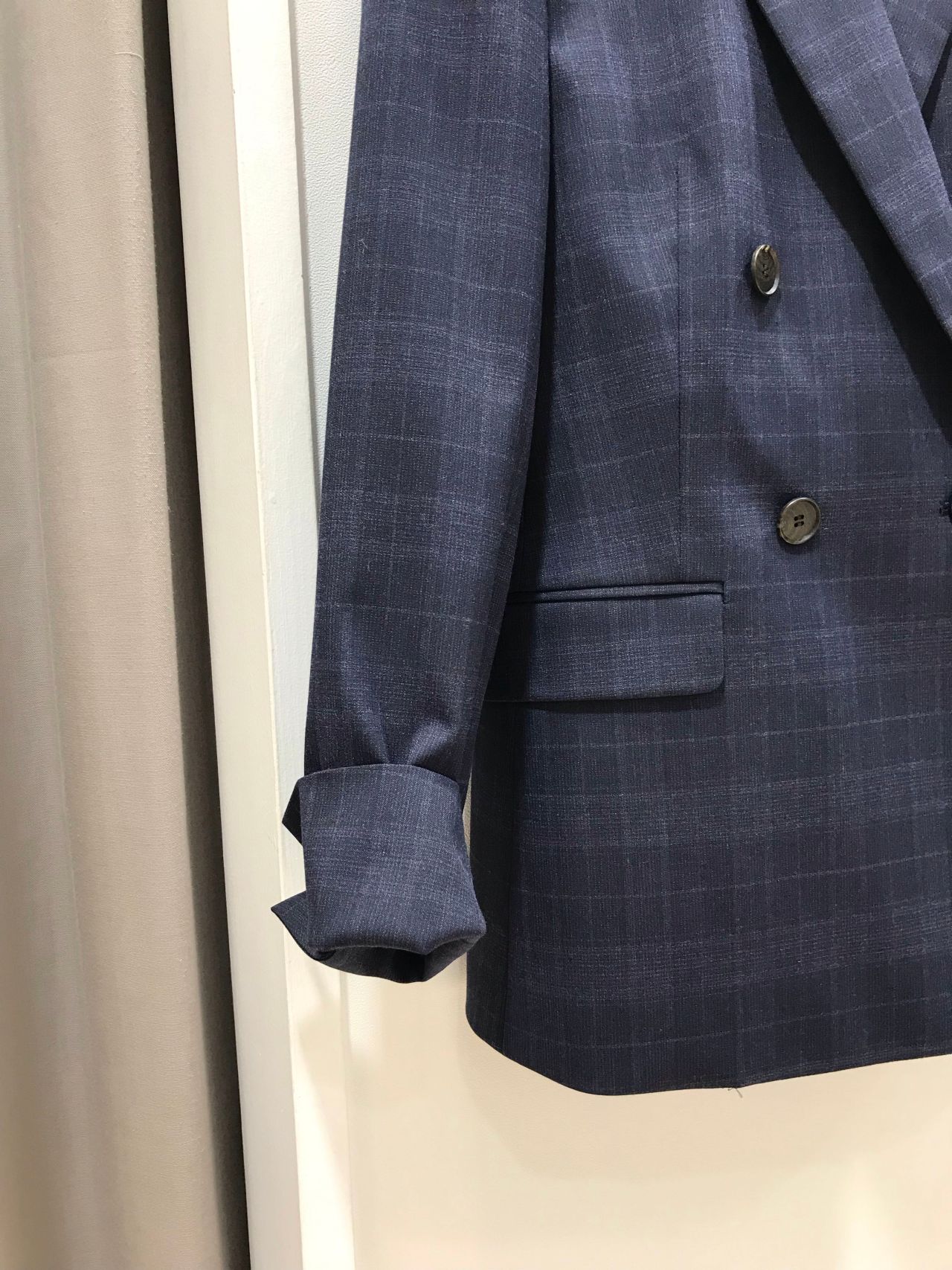 【90S】 ダブルスーツ レトロ 超美品 レディス】秋の新作!ダブルジャケットスーツ|SUIT SQUARE SUIT