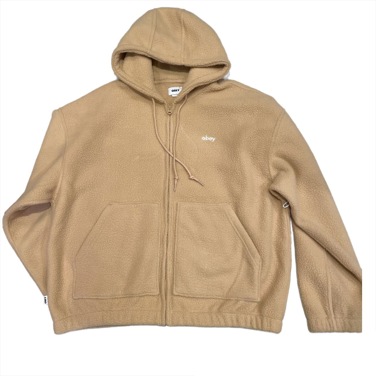 となります オベイ Obey Gaze Hooded Jacket In Black Sherpa メンズ サンガ けできませ