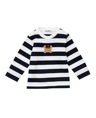 ファミリア　Tシャツ　ボーダー 極美品 familiar ファミリア ボーダーTシャツ90cm - メルカリ