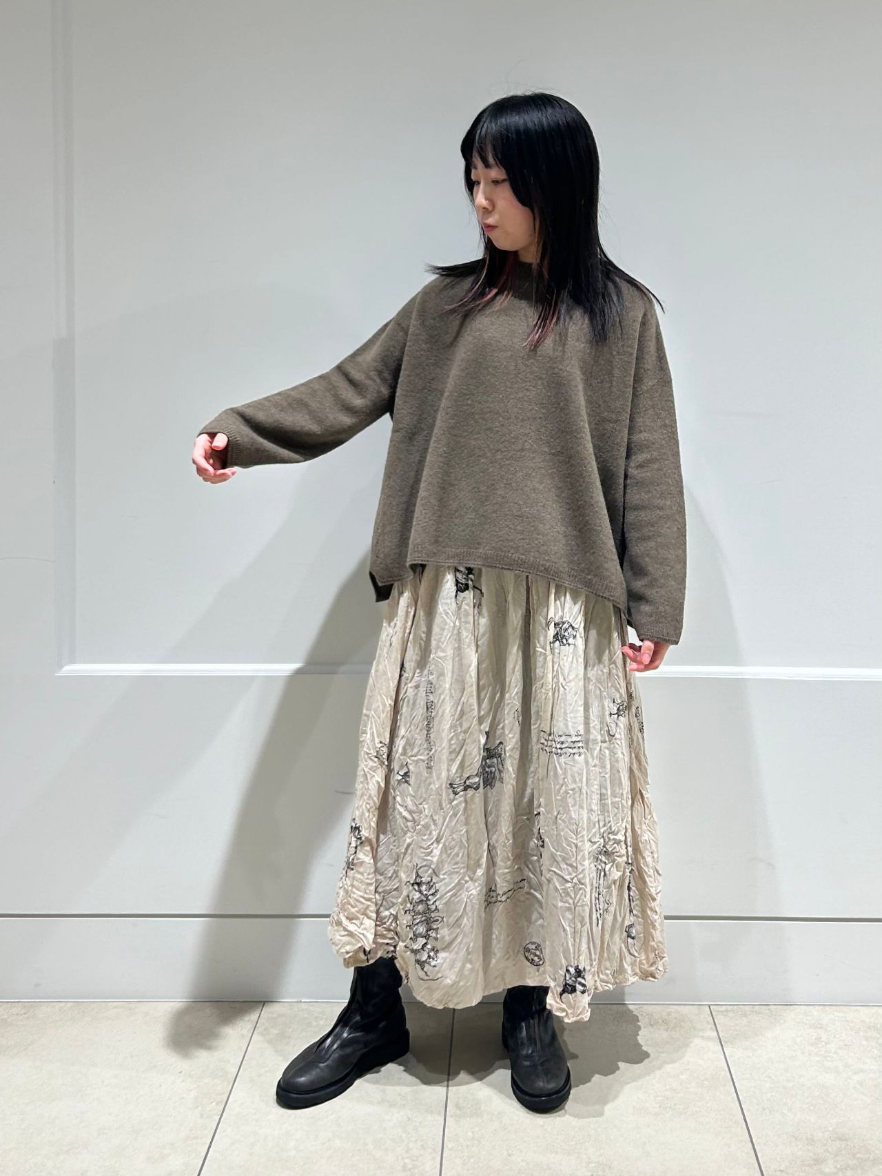 パドカレ✽アニマルプリントスカート パドカレ✽アニマルプリントスカート pas de calais(パドカレ)の