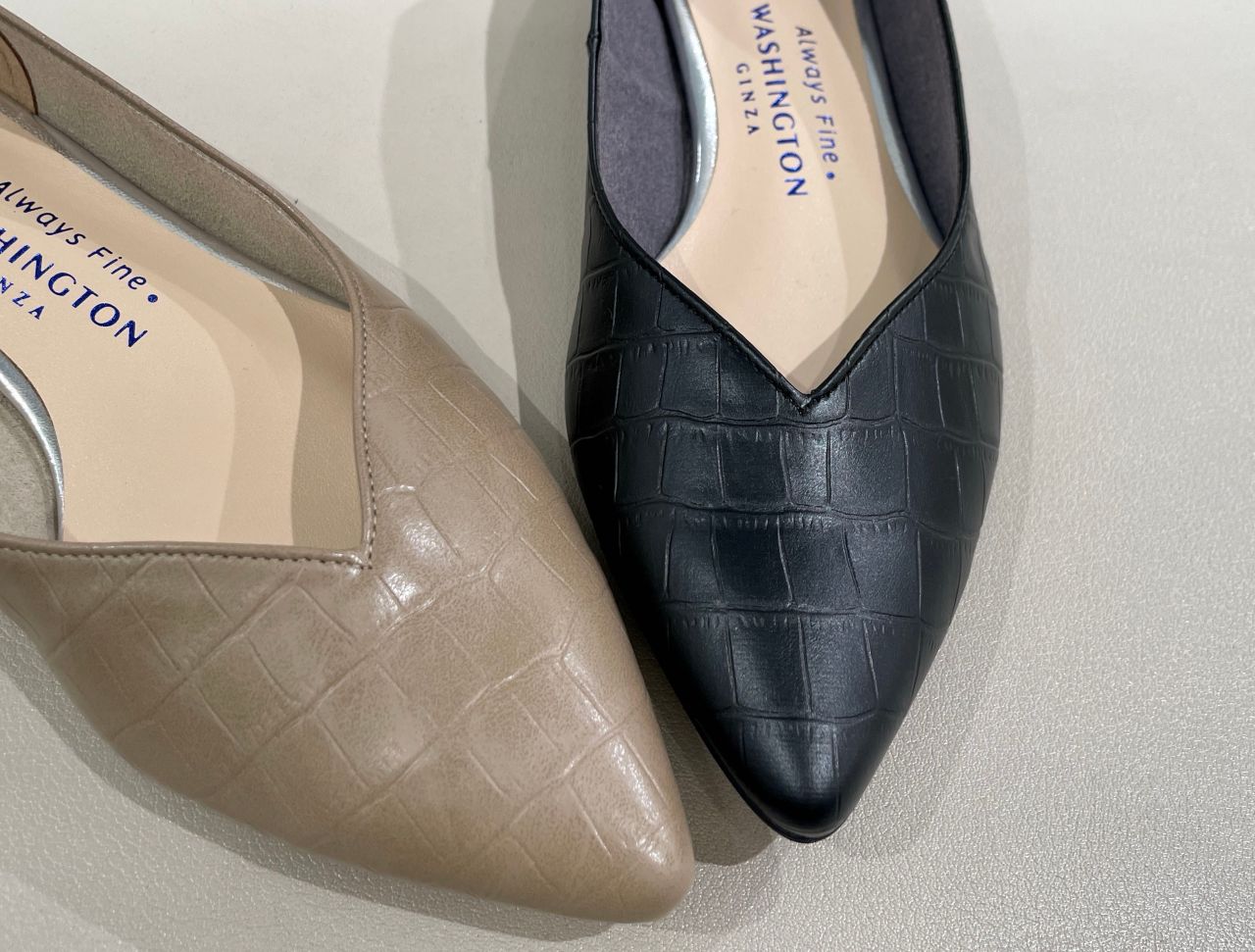 ✴︎未使用✴︎GINZA WASHINGTON 銀座ワシントン　パンプス　晴雨兼用 ギンザワシントン 銀座ワシントン WASHINGTON 晴雨兼用ポイン
