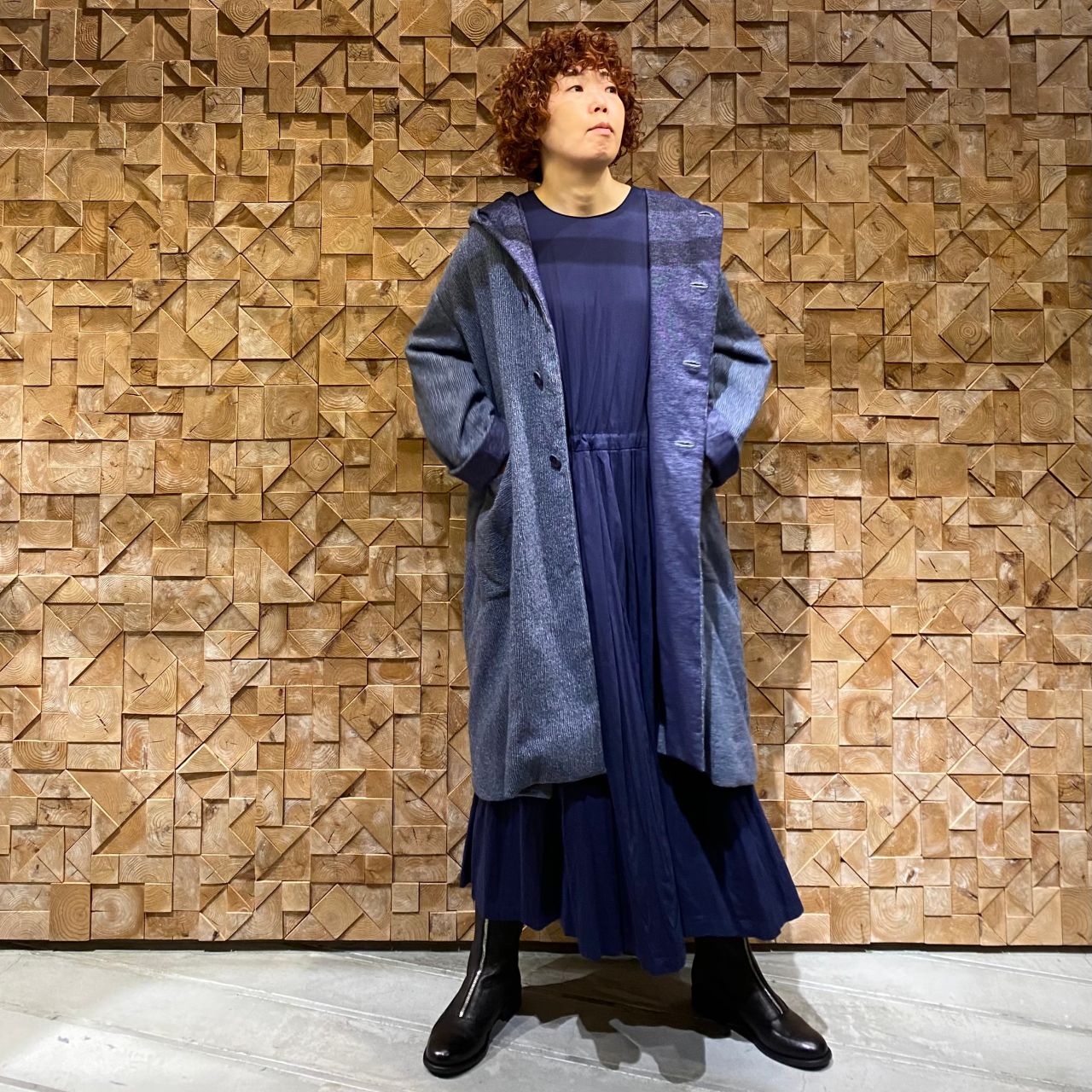 美品pas de calais ダークグレー ロングコート 36 pas de calais ダークグレー ロングコート 36 pas de calais