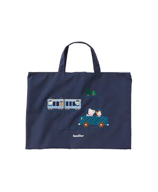 ファミリア青いコーデュロイ刺繍バッグ 新品 ファミリア 手刺繍 バック - メルカリ