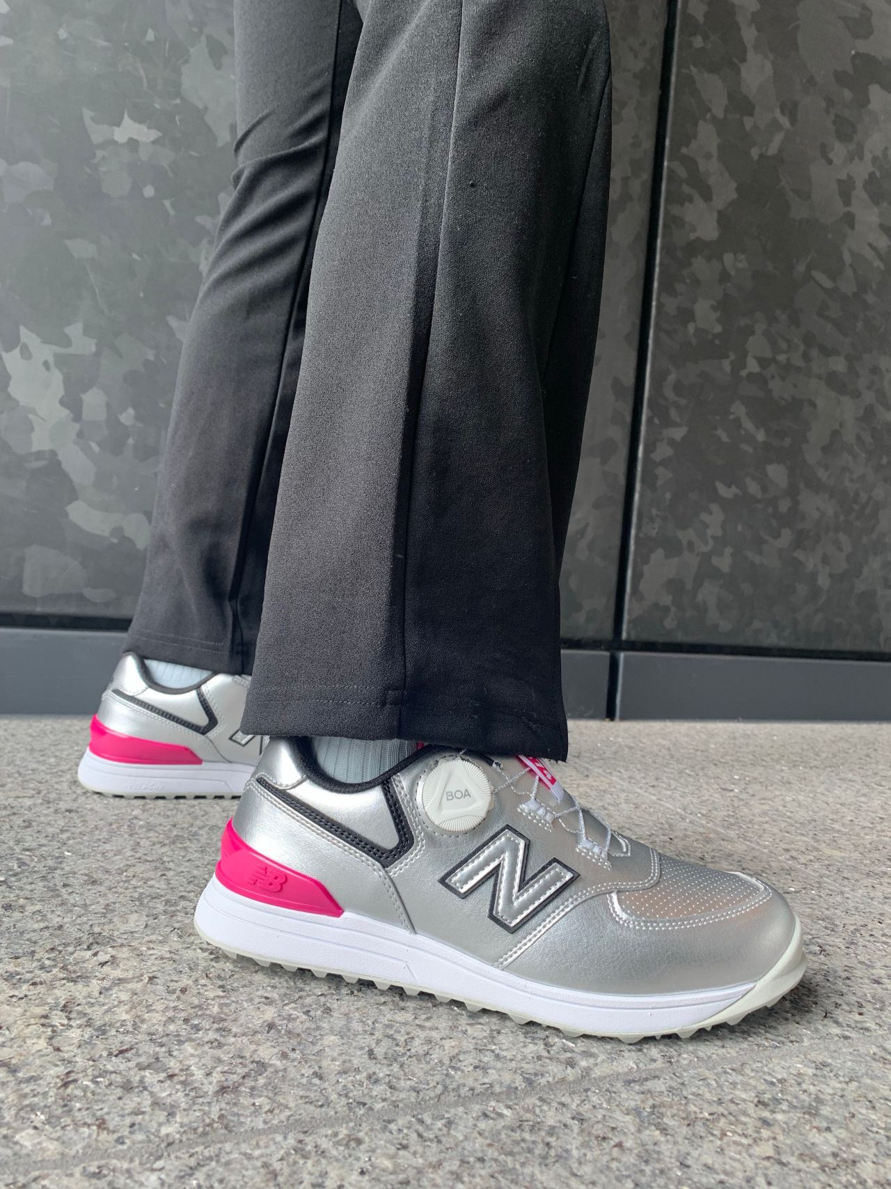 New Balance 574 ゴルフシューズ 女性用 ホワイト BOA Amazon | [ニューバランス] ゴルフシューズ 574 v4 BOA ボア