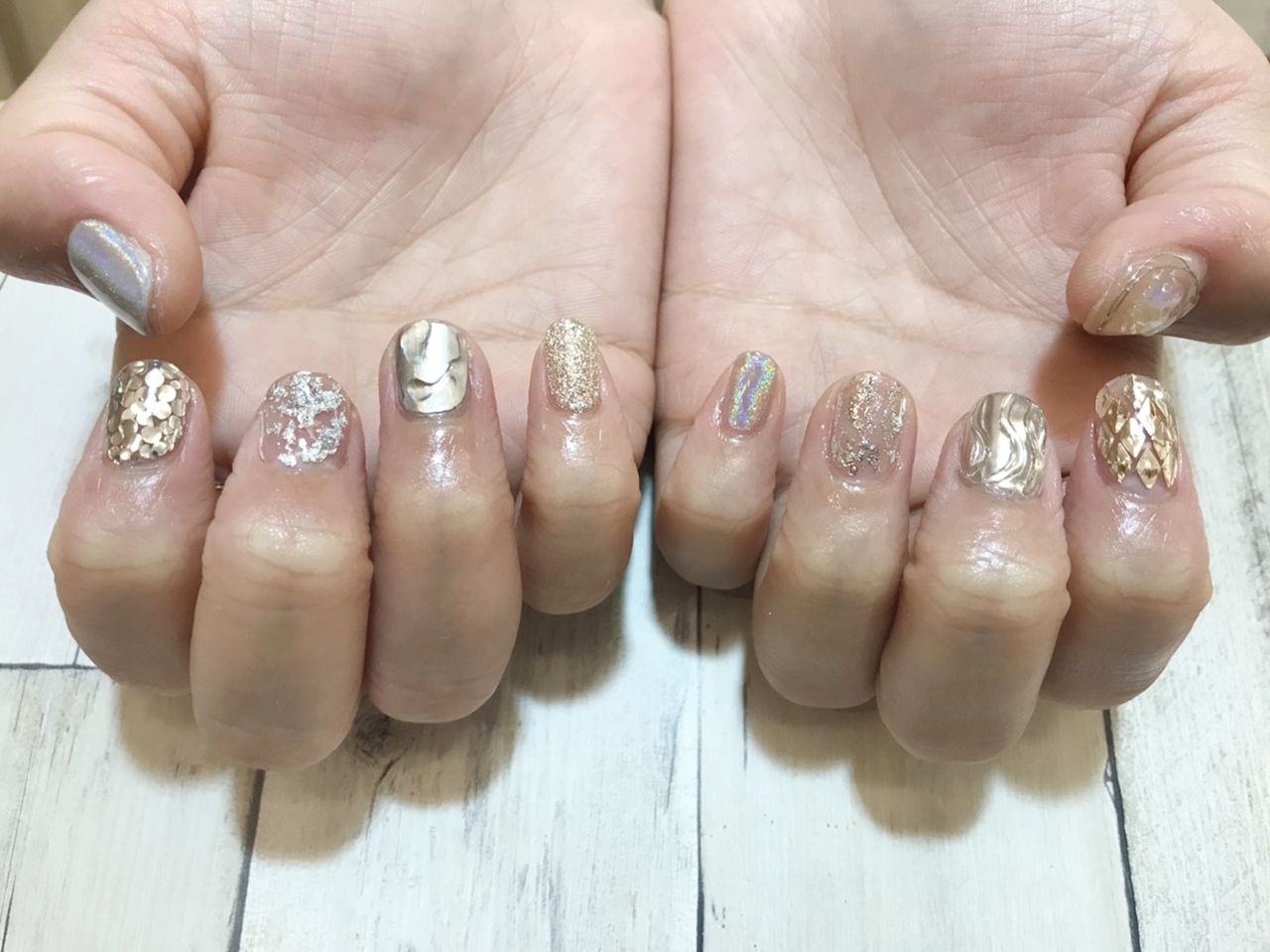 オールシルバーネイル 美容室カキモトアームズのオフィシャルサイト