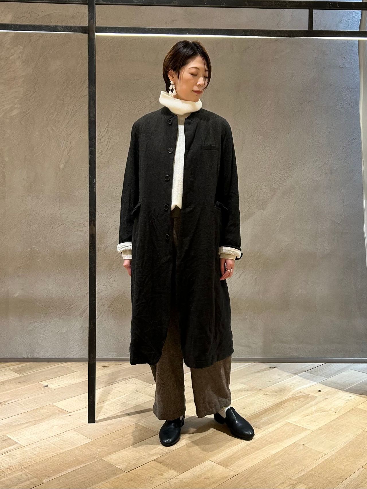 pas de calaisのフリマアイテム一覧 パドカレ✽ECO WOOLヘリンボンコート