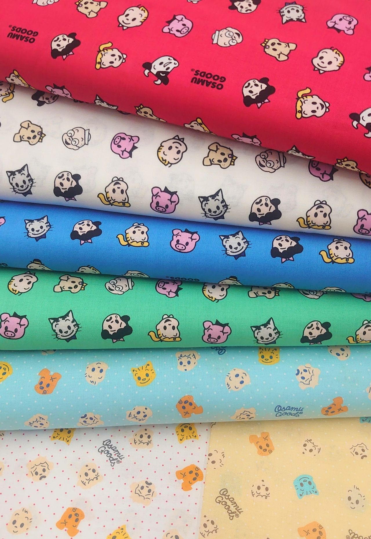 レア オサムグッズ 生地 布 ハンドメイド OSAMU GOODS 原田治 昭和
