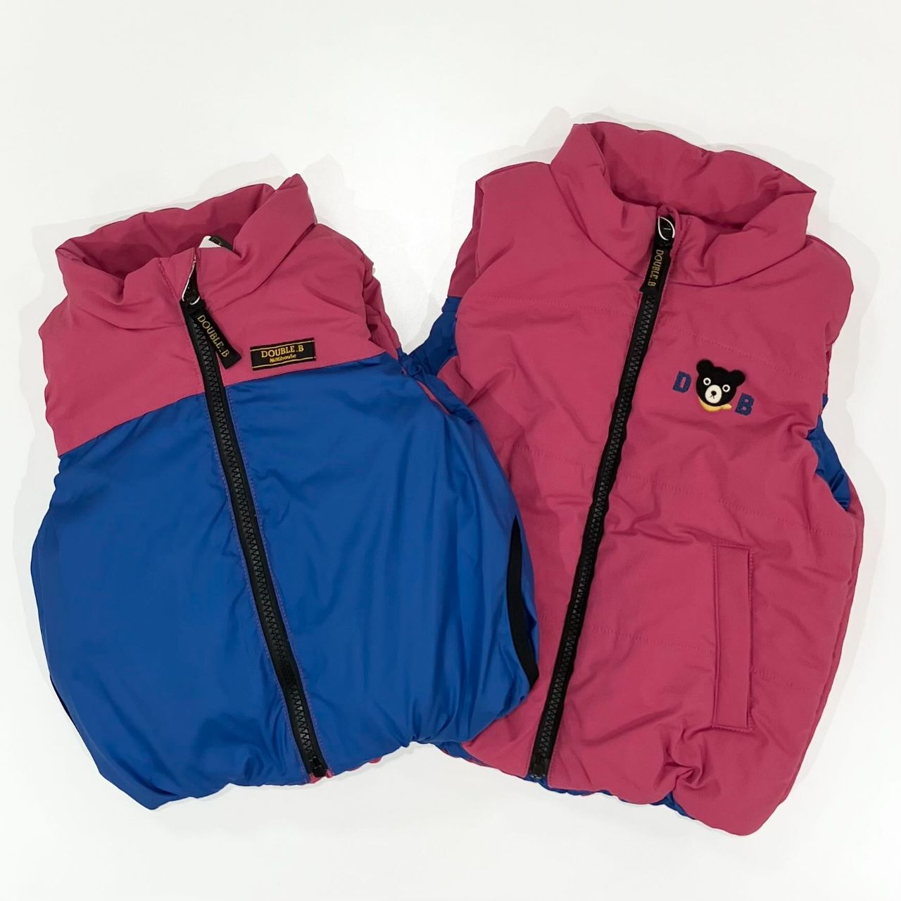 ☆新品☆ミキハウス　ダブルB　リバーシブル　アウター　ブルー　150 ☆新品☆ミキハウス ダブルB リバーシブル アウター ブルー 150