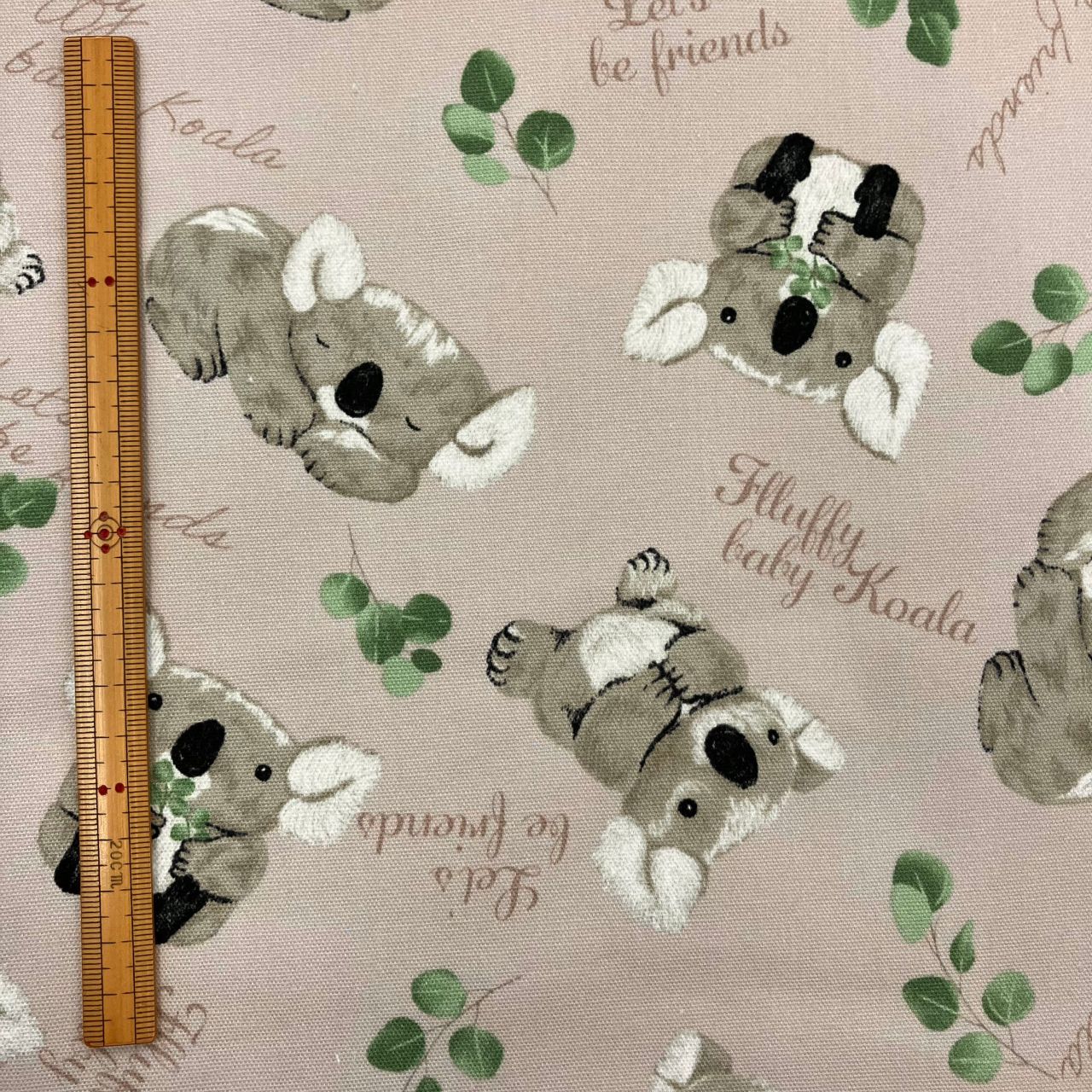 こあら コアラ柄の布ご紹介します！ | 9F コットン生地・服地・裏地・芯