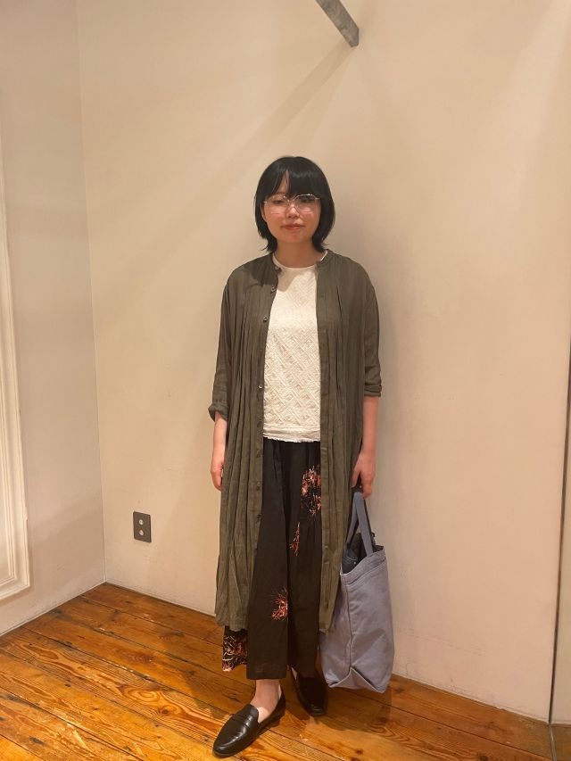 綿麻シーチングブラウス