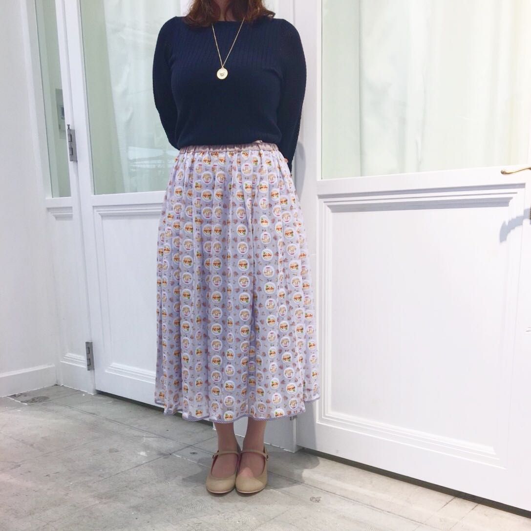 秋のチュールスカートコーデ Franche Lippee 三井アウトレット