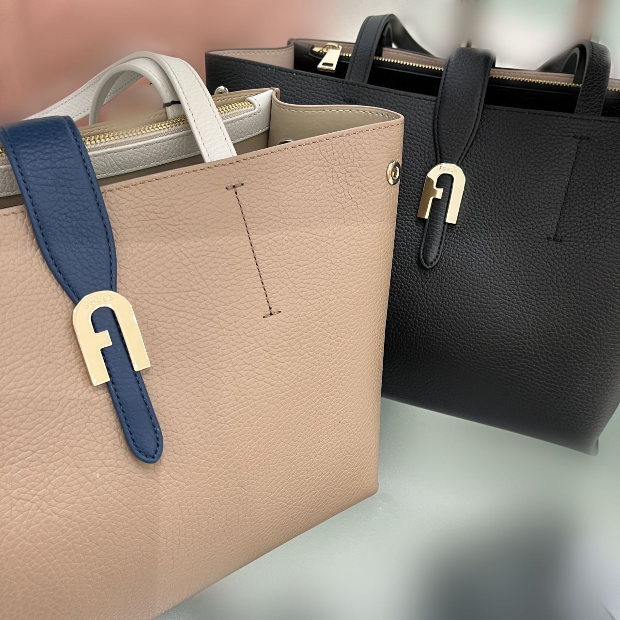 Creations D.P.PARIS オーストリッチハンドバッグ ショルダーバッグ 