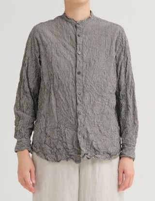 NEW】綿麻ストライプブラウス | 京都髙島屋店 | pas de calais