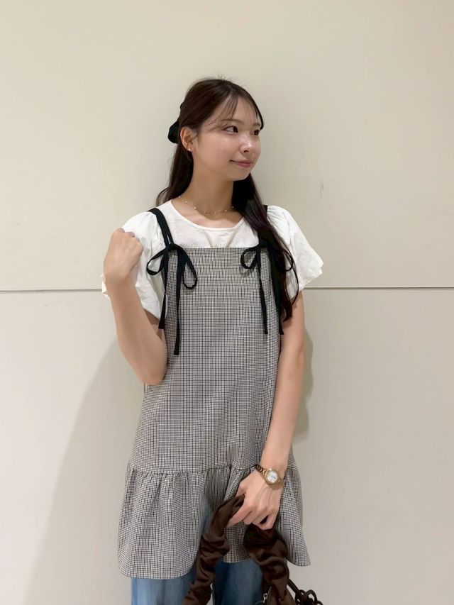 willfully big flower print ドレス/パールネックレス付 swing pearl necklace～ｽｨﾝｸﾞﾊﾟｰﾙﾈｯｸﾚｽ | flower／フラワー公式通販