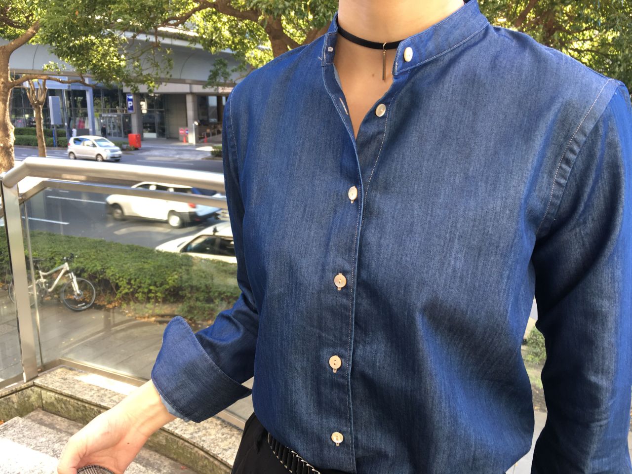 レディススタンドカラーデニムシャツ ランドマーク店 メーカーズシャツ鎌倉 公式ショップブログ Maker S Shirt Kamakura