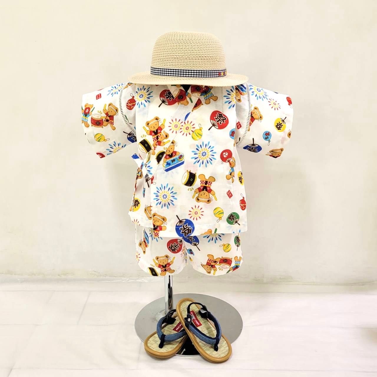 美品♥️ミキハウス甚平100センチ 12-7503-145.jpg