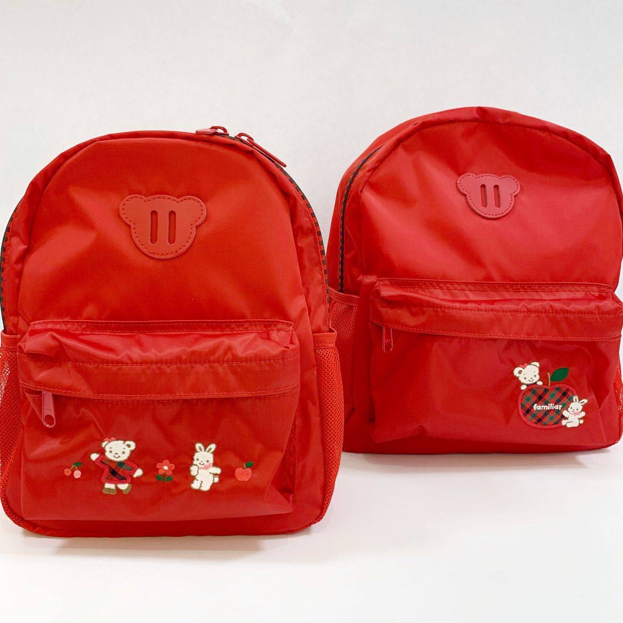 新品 familiar リュック S ファミリア リュックサック 赤 リュック