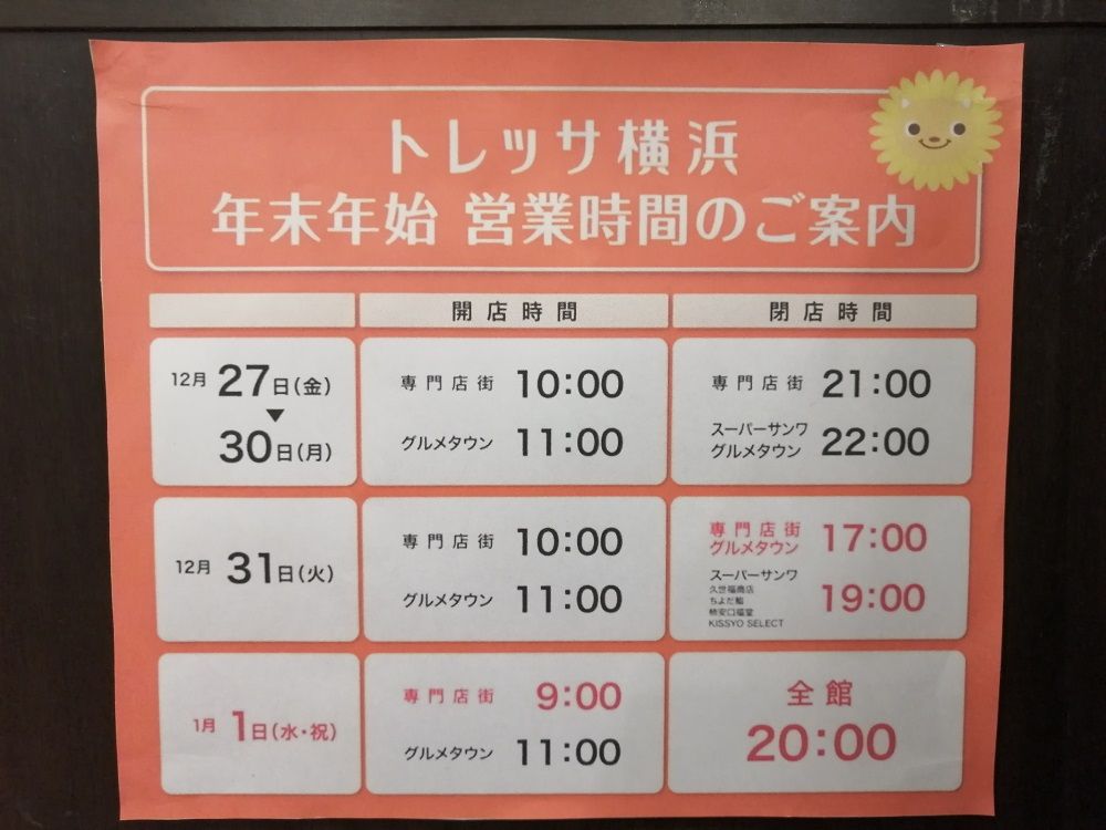 トレッサ 横浜 営業