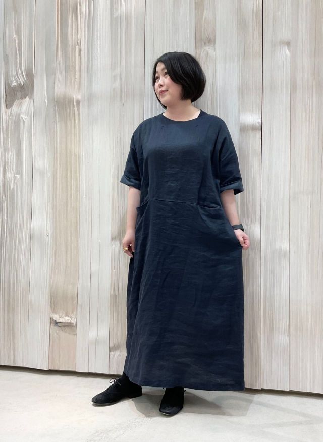 パドカレ✽リネンワンピース 着回しコーディネート》60リネン ワンピース | pas de calais