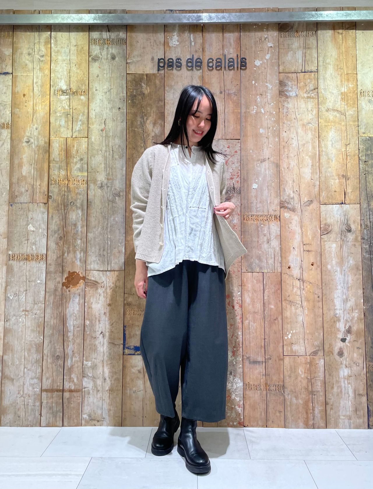 パドカレ Pas de Calais エンブロイダリーレースパッチワークブラウス W POINT】エンブロイダリーレースパッチワークブラウス | 大阪髙