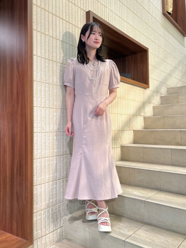 フロントジップマーメイドワンピース