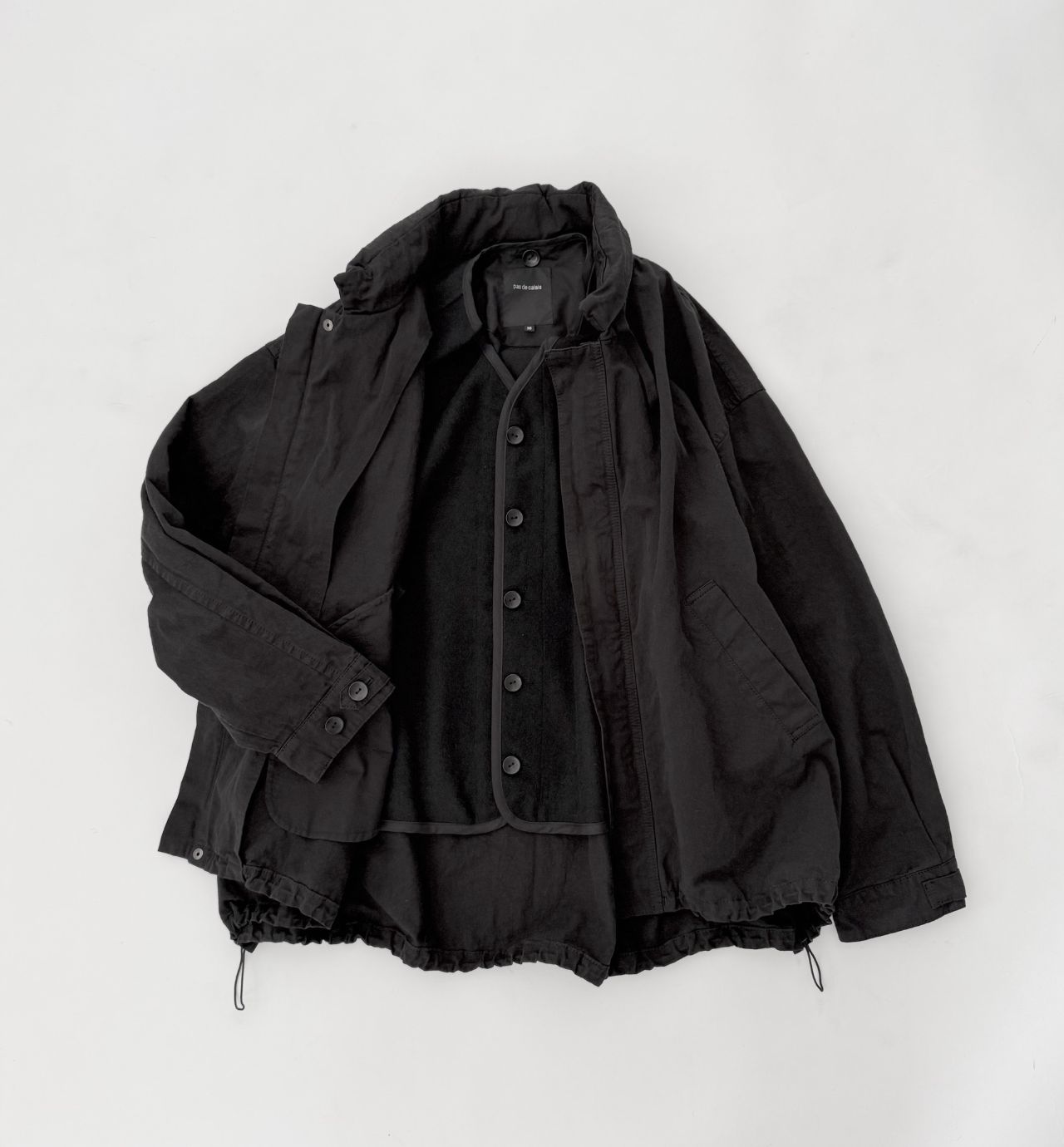 W POINT】コットンリネンライトツイル ライナー付ジャケット | pas de