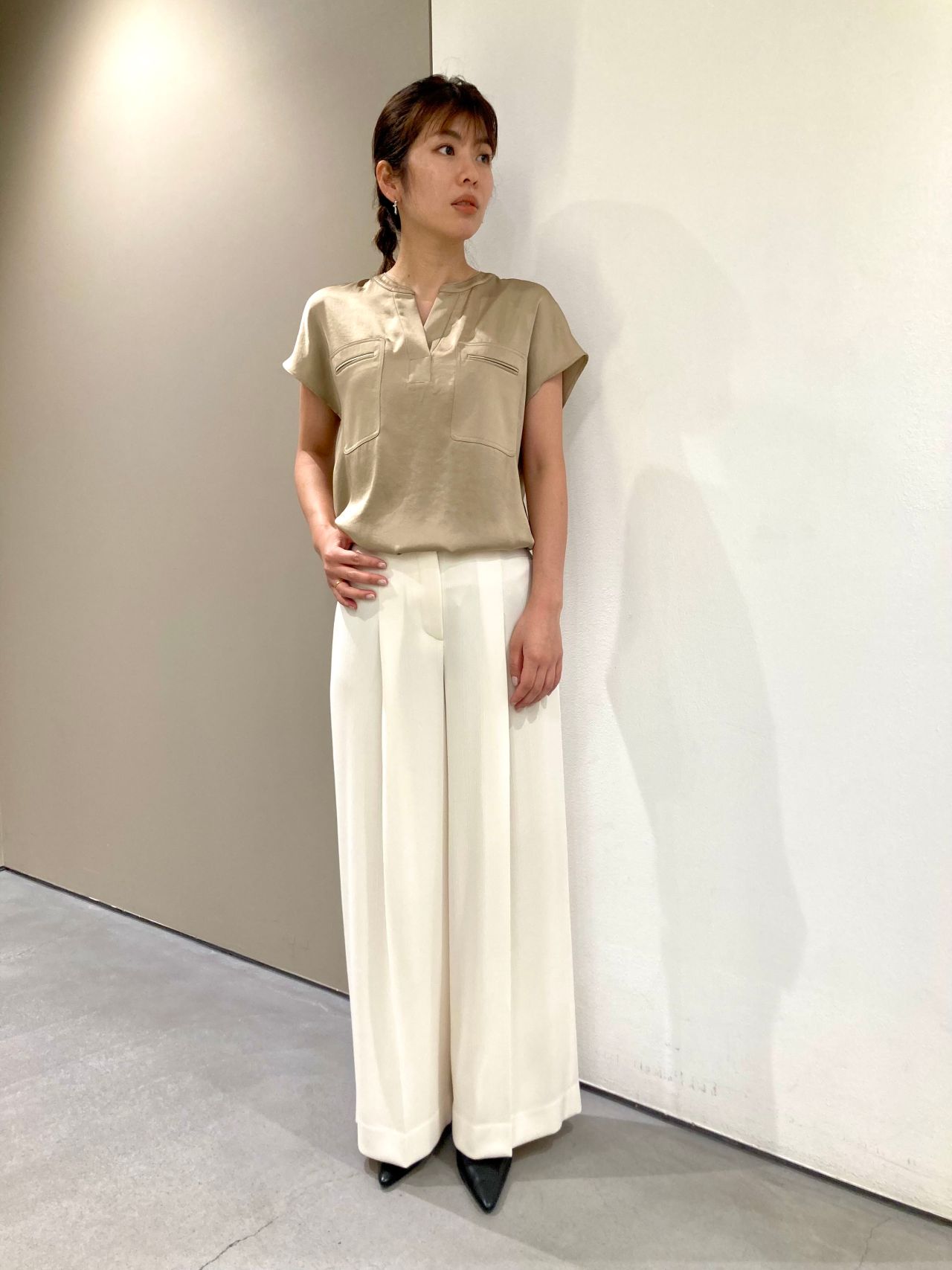 新作】サテンブラウス | 柏高島屋店 | Theory[セオリー]ショップ ｜半袖 