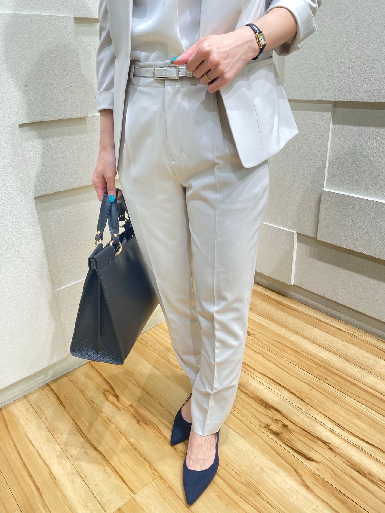 美品⭐️ THE SUIT COMPANY、スーツ上下、ウエストゴム、38(M) ザ スーツカンパニー スーツ上下