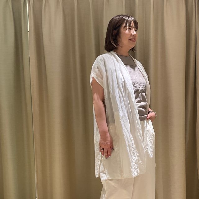 テンセルラミー平織り ベスト | (パドカレ)公式オンラインストア