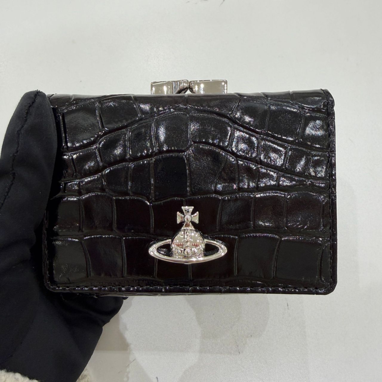 商品の状態が良い 超美品Vivienne Westwood クロコ ミディアム Hazel 