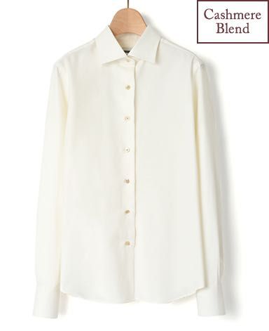 先行販売 レディースカシミヤブレンドシャツ メーカーズシャツ鎌倉 ショップニュース 天神地下街