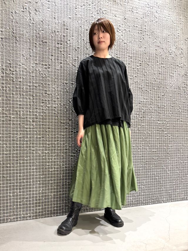 コットンシルクローン タックギャザースカート | (パドカレ)公式